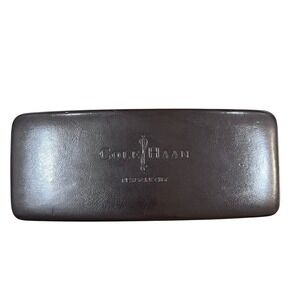 Cole Haan Dark Brown Hardshell Eyeglasses Sunglasses‎ Case New York City Logo